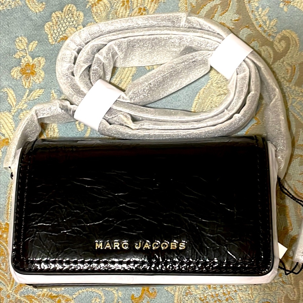 MARC JACOBS mini bag black patent BNWT